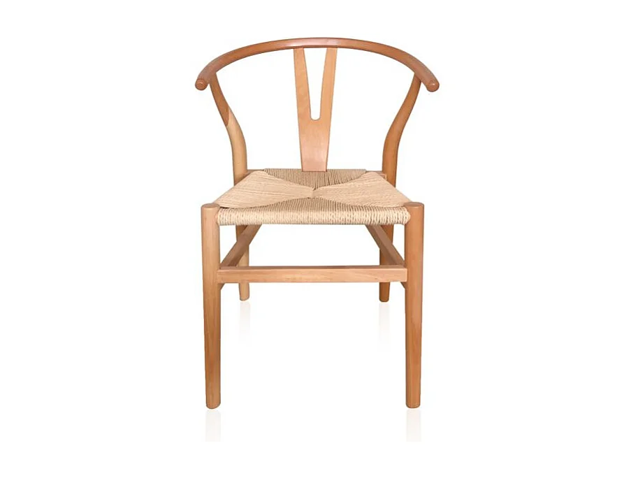 Pack de 2 sillas de comedor Kioto natural Adec