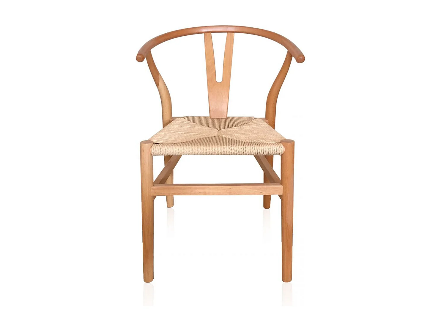 Conjunto de 2 cadeiras de jantar Kioto Natural claro