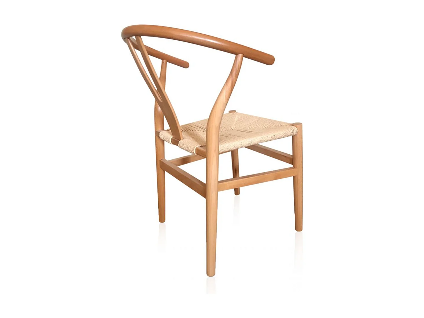 Conjunto de 2 cadeiras de jantar Kioto Natural claro