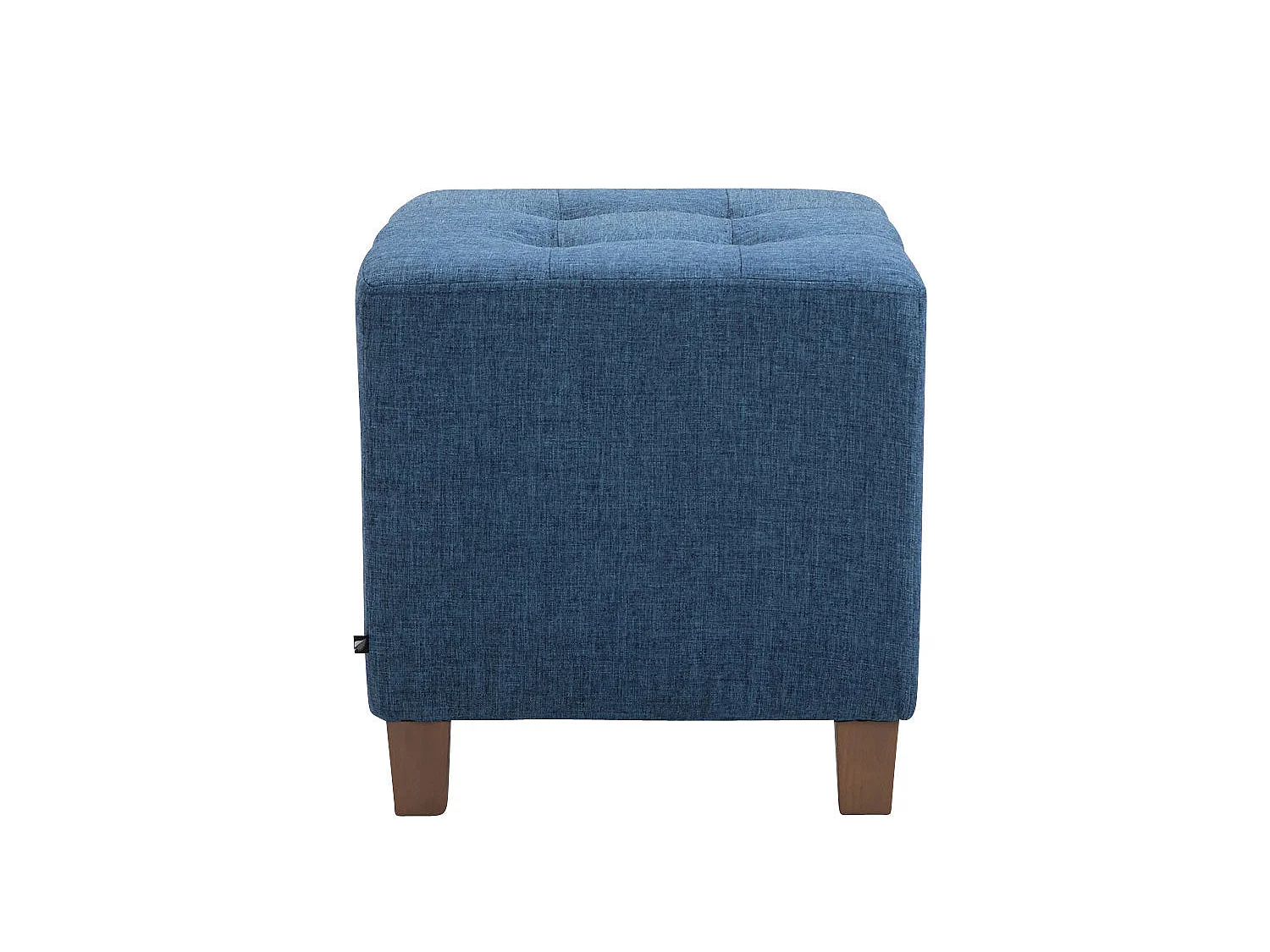 Tabouret bas repose-pieds pouf bois bleue 45 x 45 x 46 cm 10_0000158