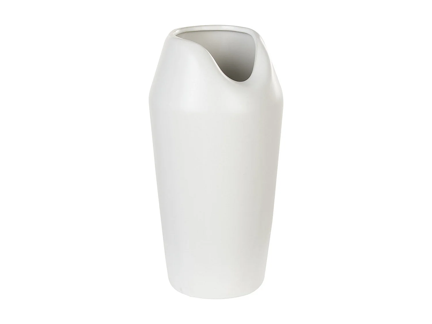 Vase décoratif APAMEA Grès 33 cm Blanc