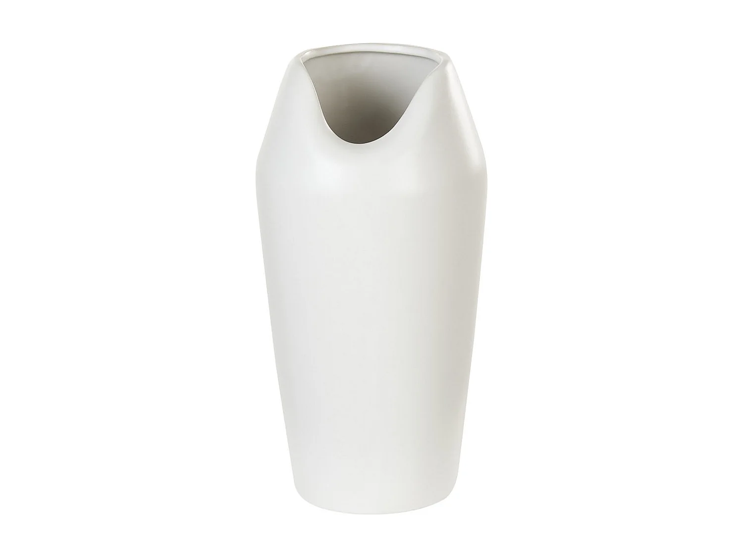 Vase décoratif APAMEA Grès 33 cm Blanc