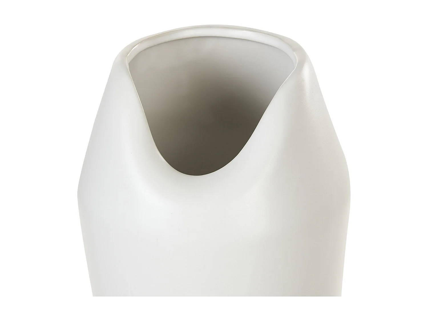 Vase décoratif APAMEA Grès 33 cm Blanc