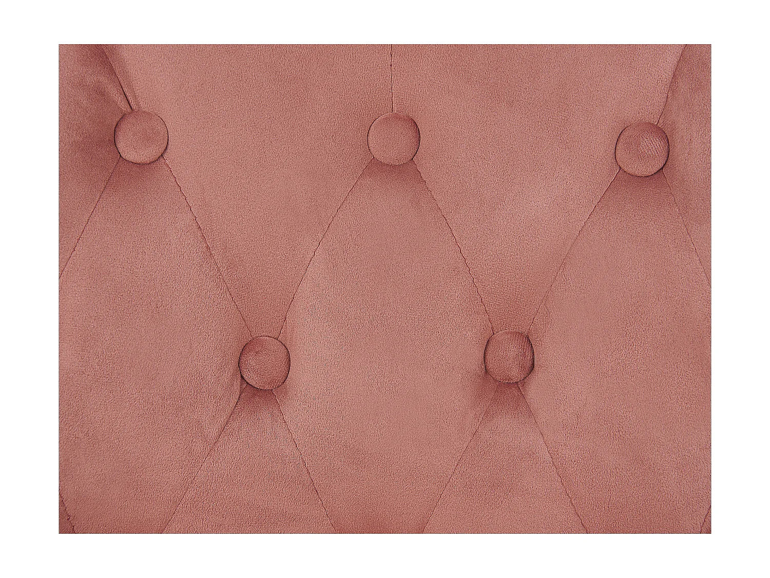 Drehstuhl Samtstoff rosa mit Rollen höhenverstellbar Chestefield Stil Parrish