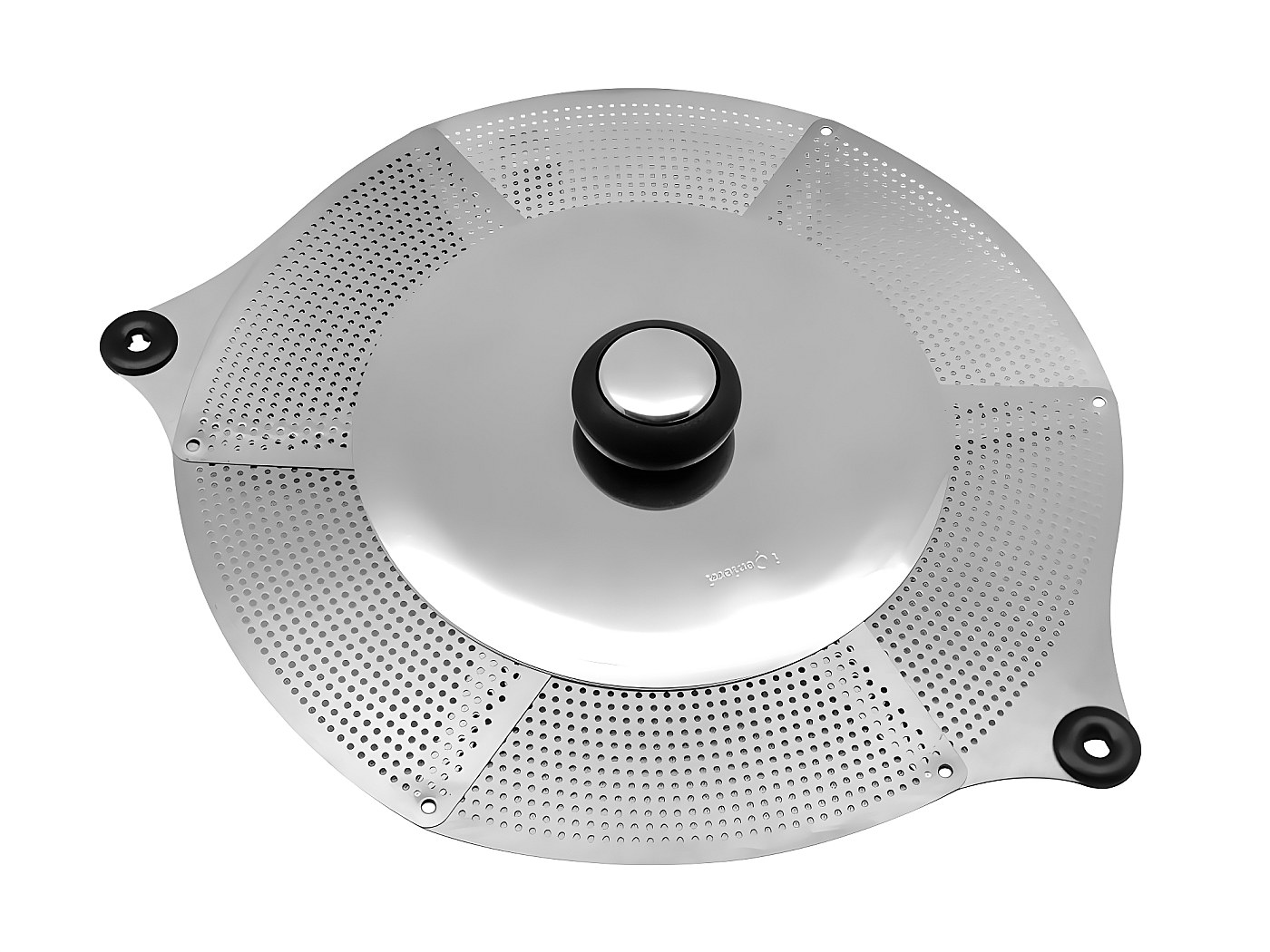 Couvercle Pliable Pour Micro-ondes (26 Cm) Avec Crochet Pour Fruits, Légumes Et Aliments - Rouge