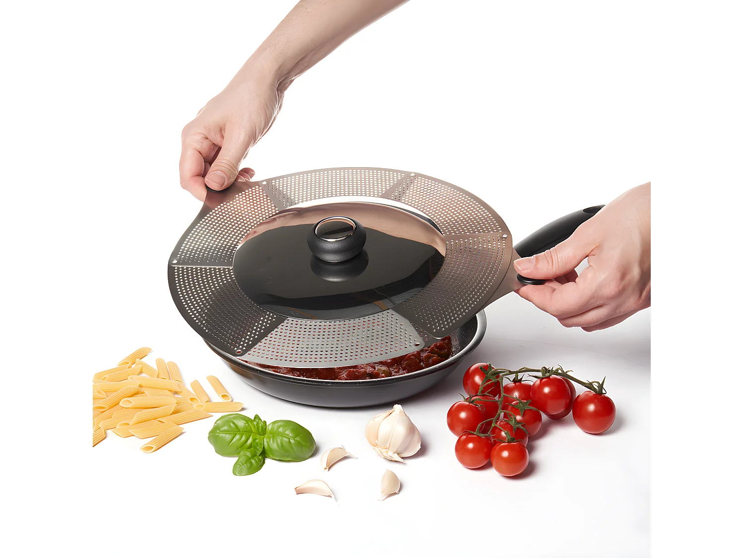 Couvercle de 22 à 32 cm + espace anti éclaboussures