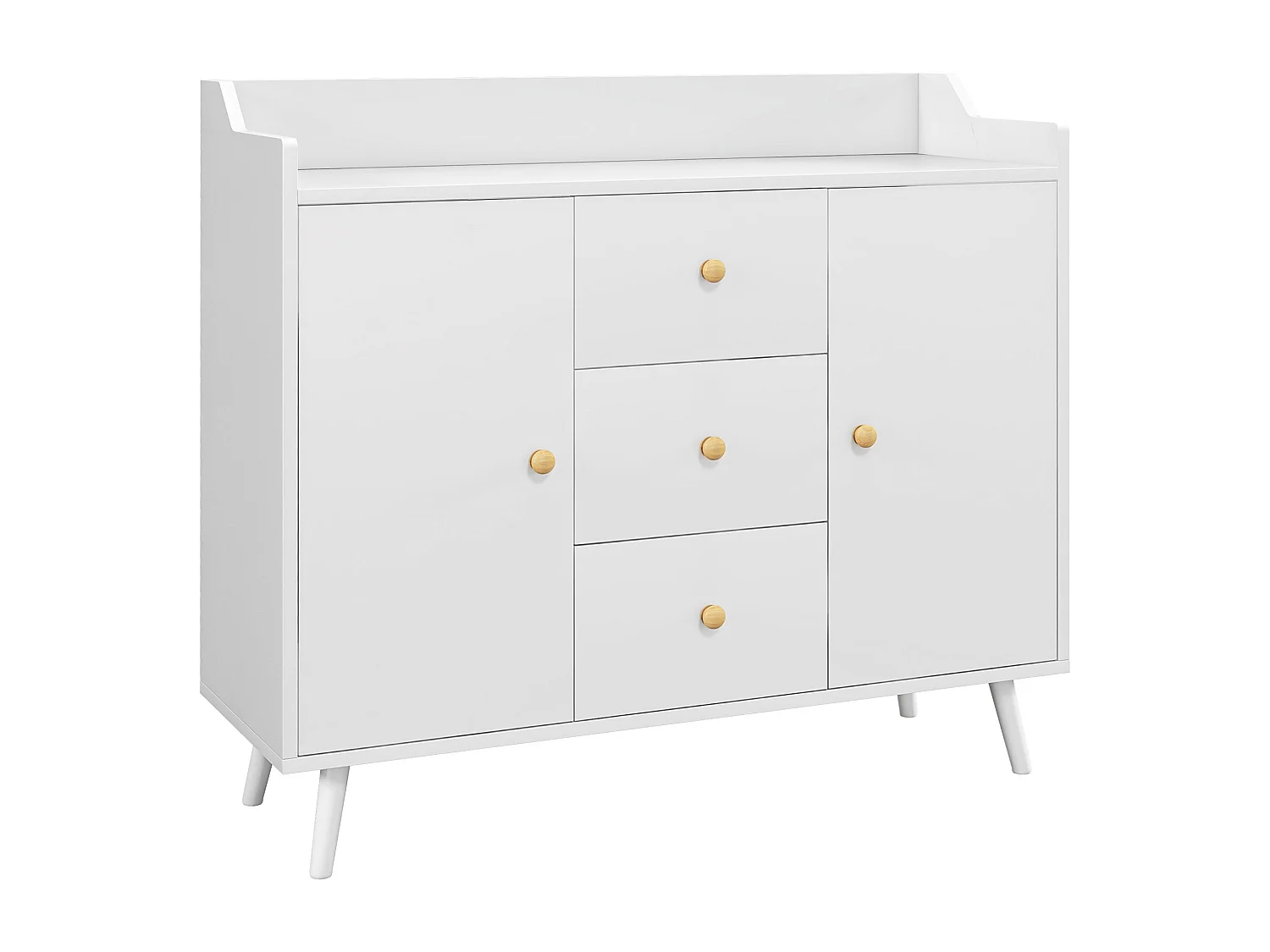 Aparador de salón blanco 90x32x80 cm HOMCOM