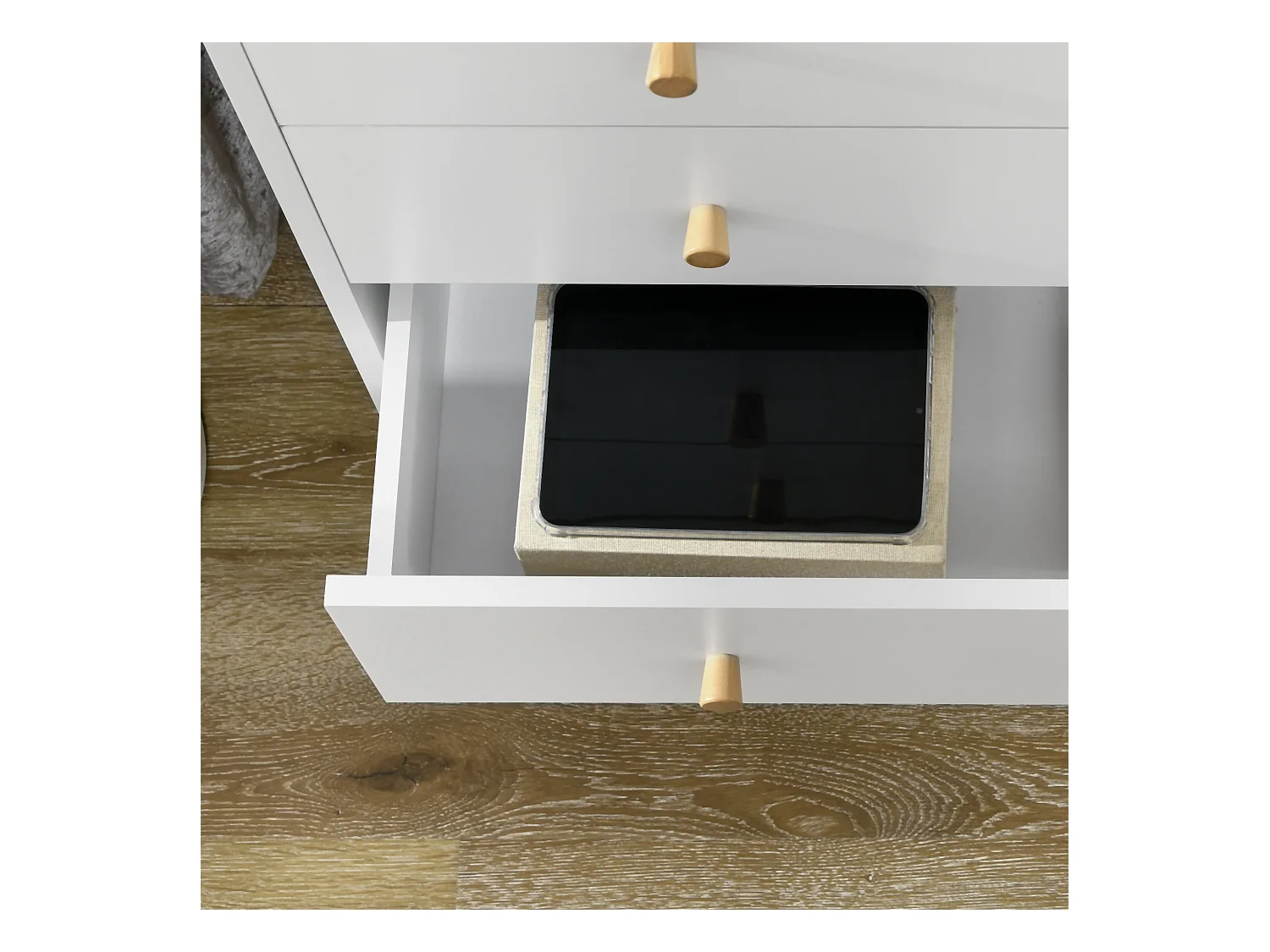 Cómoda con cajones blanco 80x30x80 cm HOMCOM