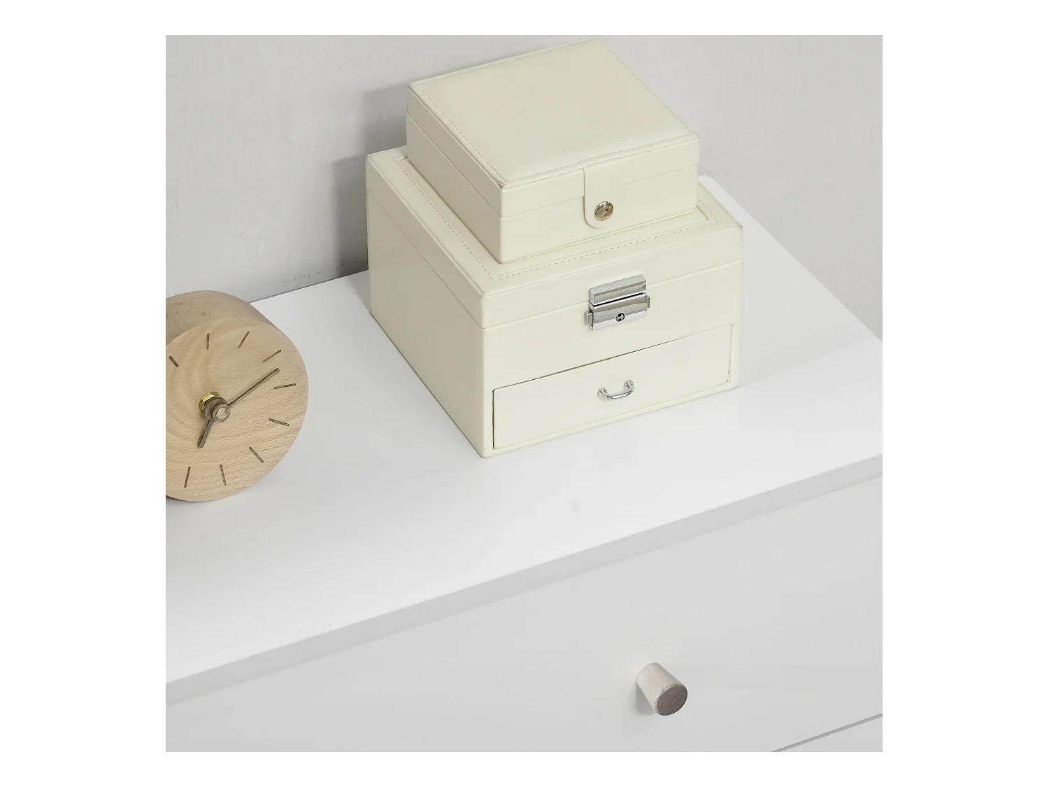 Cómoda con cajones blanco 80x30x80 cm HOMCOM