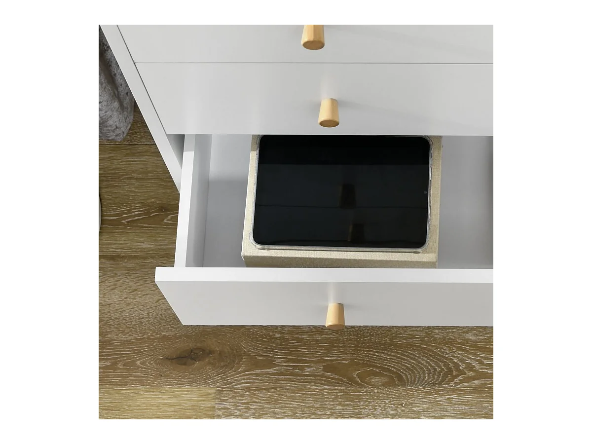 Cómoda con cajones blanco 80x30x80 cm HOMCOM