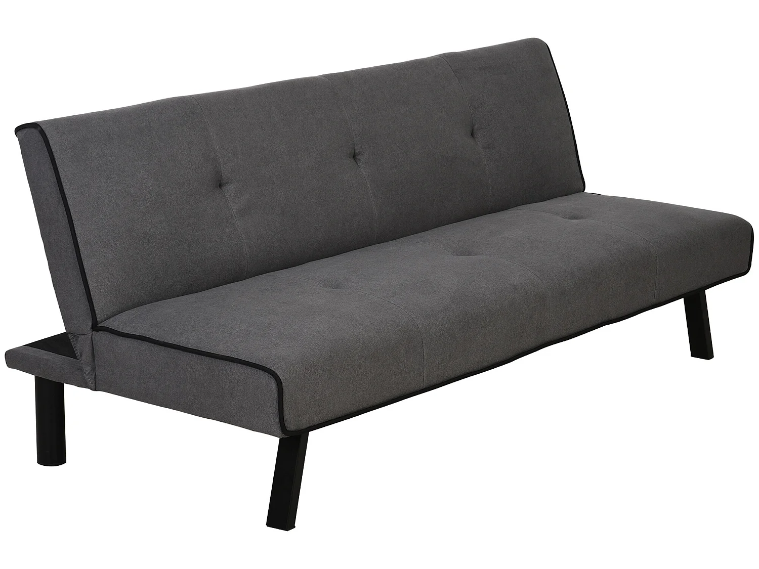 Sofá cama gris 170x76x72,5 cm HOMCOM