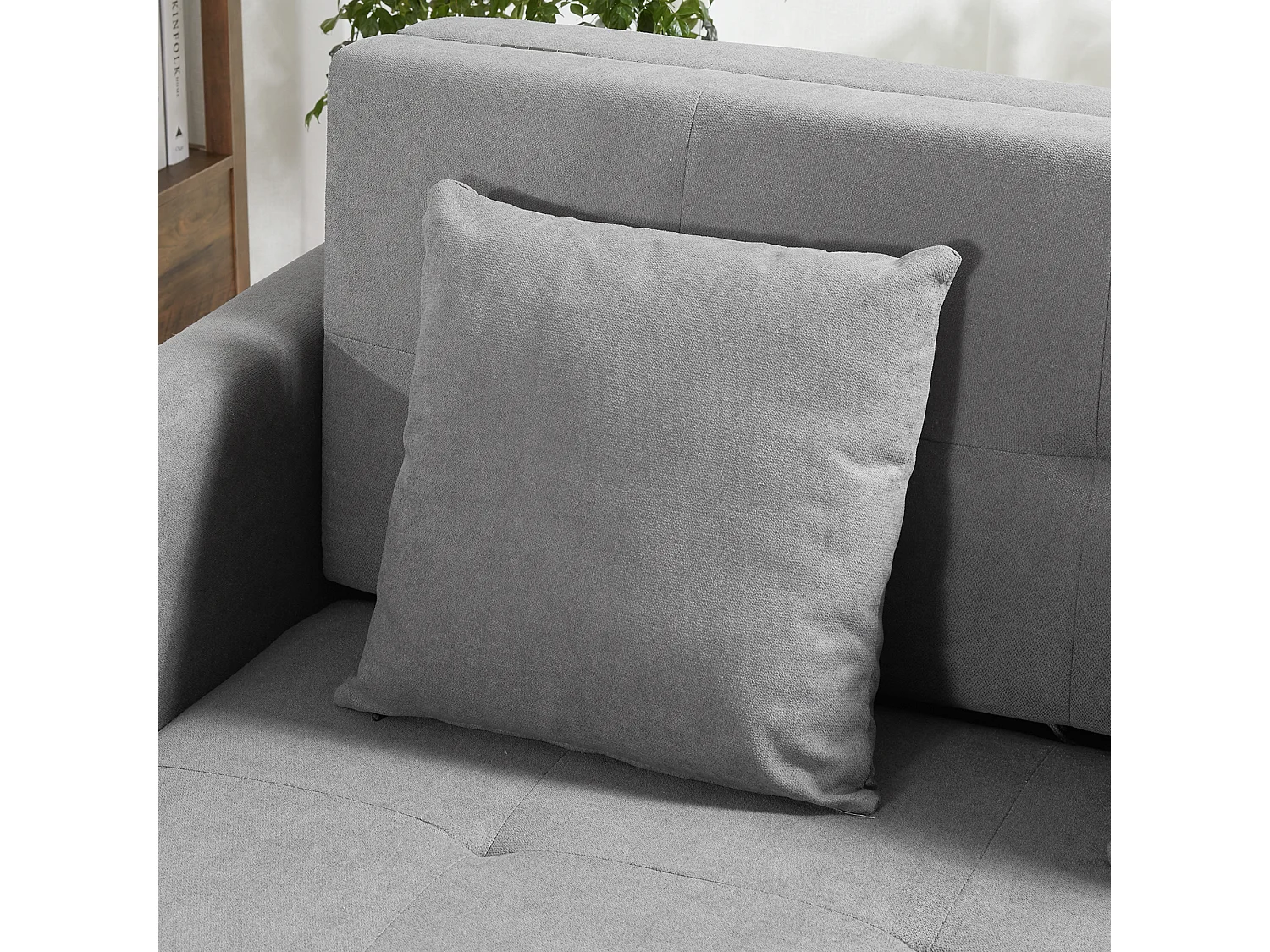 Sofá cama gris 152x101x81 cm HOMCOM