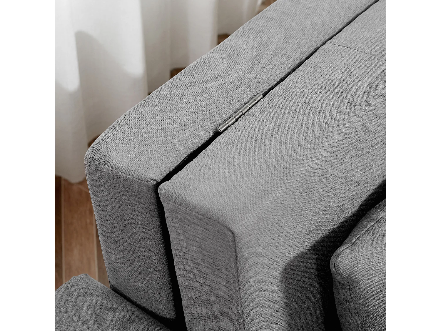 Sofá cama gris 152x101x81 cm HOMCOM