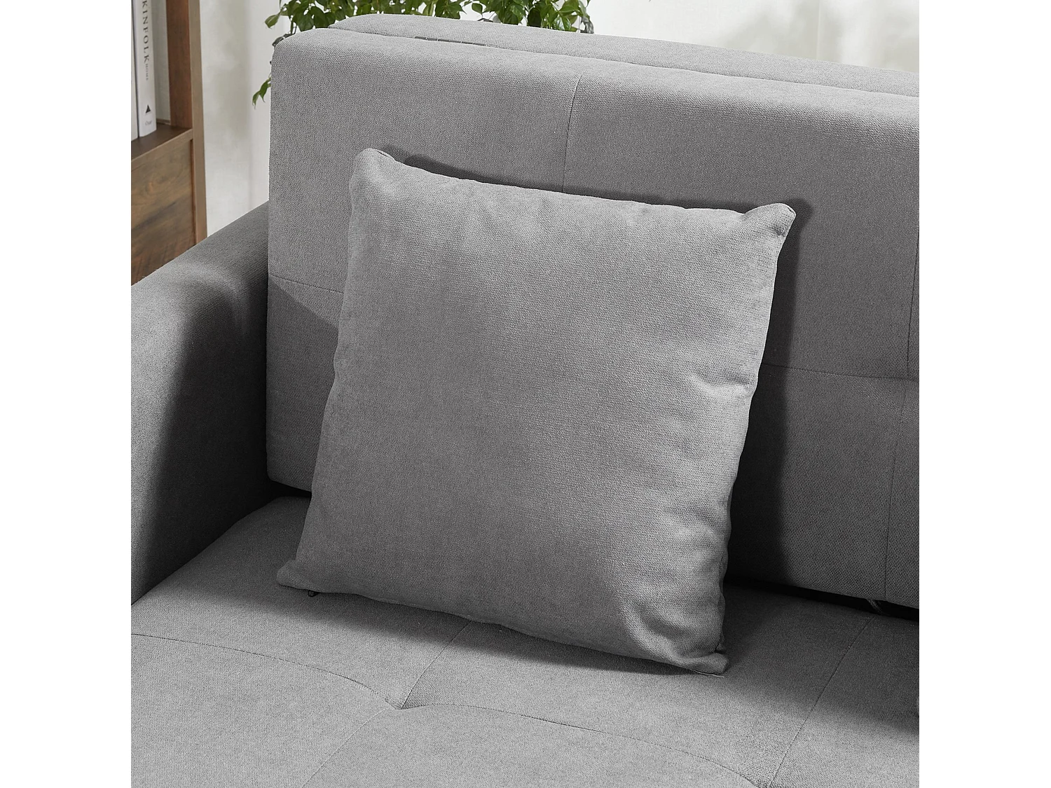 Sofá cama gris 152x101x81 cm HOMCOM