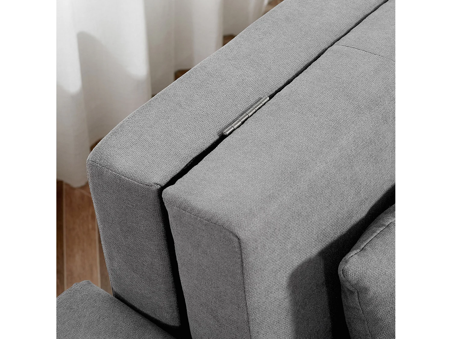 Sofá cama gris 152x101x81 cm HOMCOM