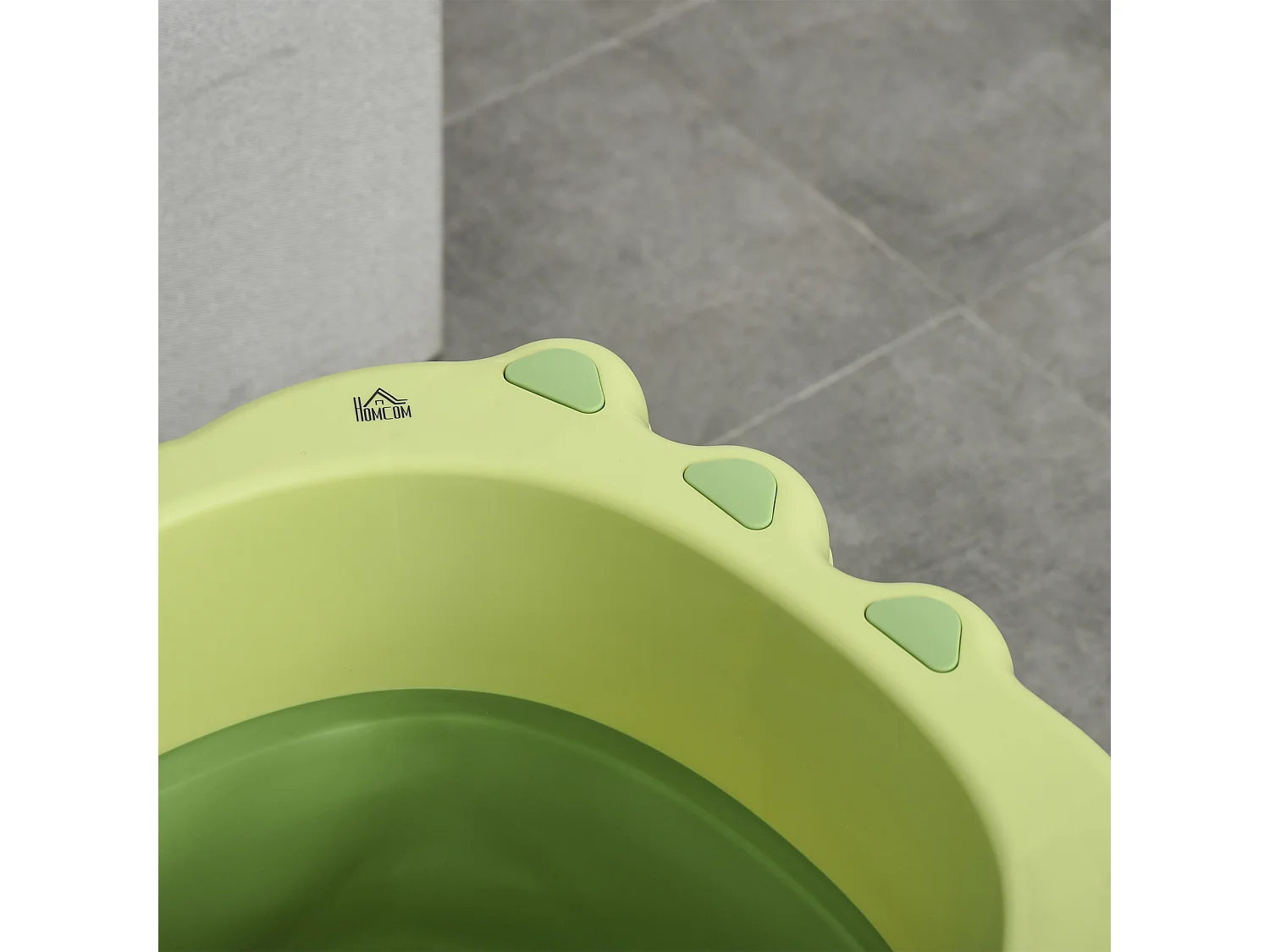 Bañera para bebé verde 75.3x55.4x43 cm HOMCOM