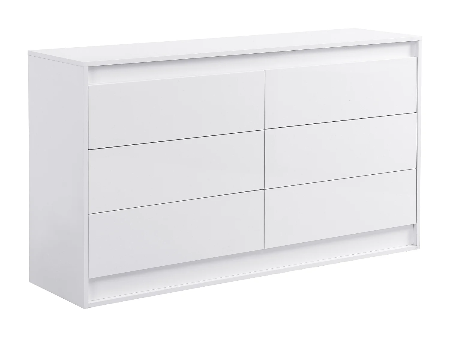 Cómoda 6 cajones - Con LEDs - MDF - Blanco - RUKALO