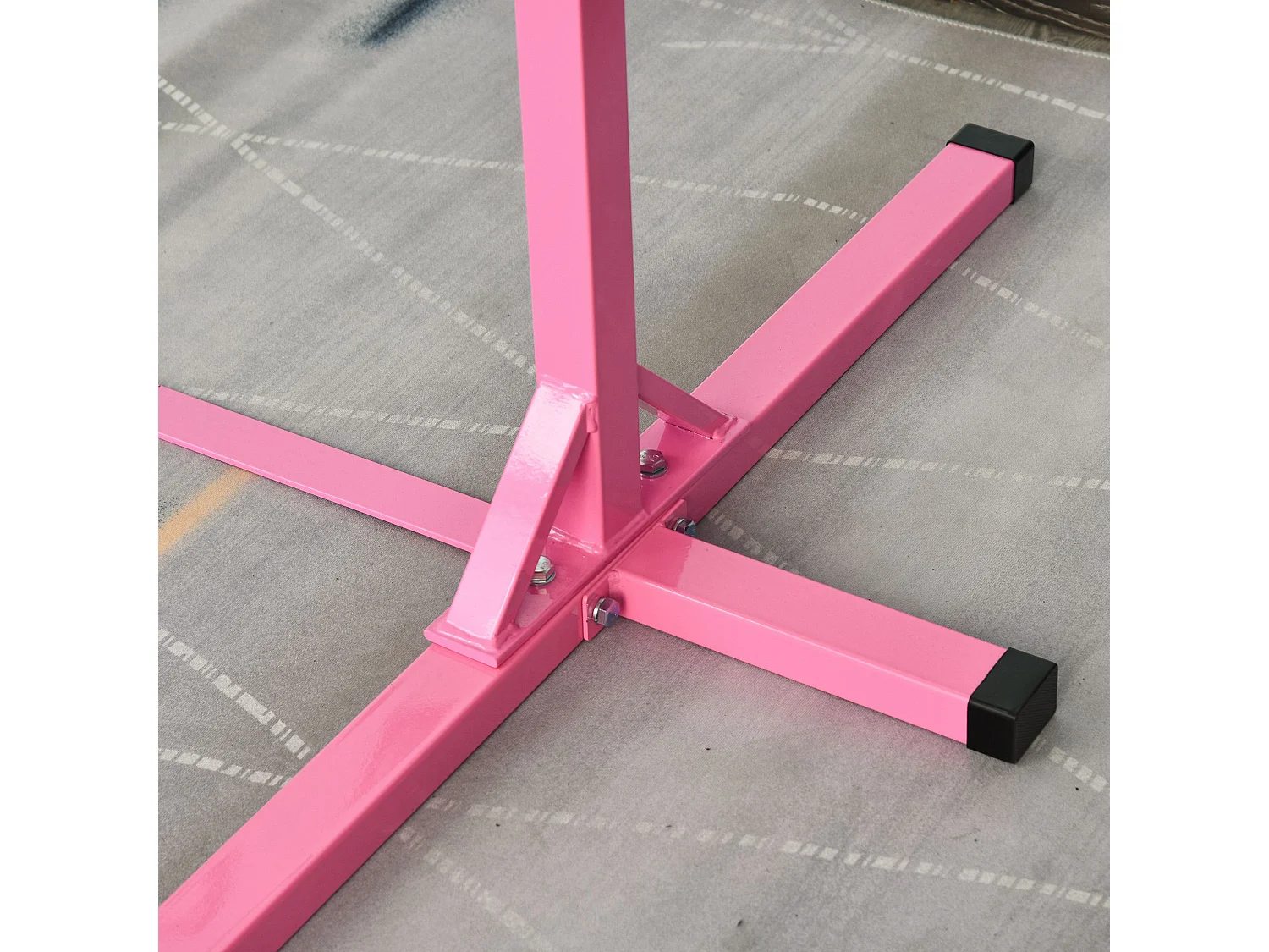 Barra de gimnasia rosa 197x121x150 cm HOMCOM