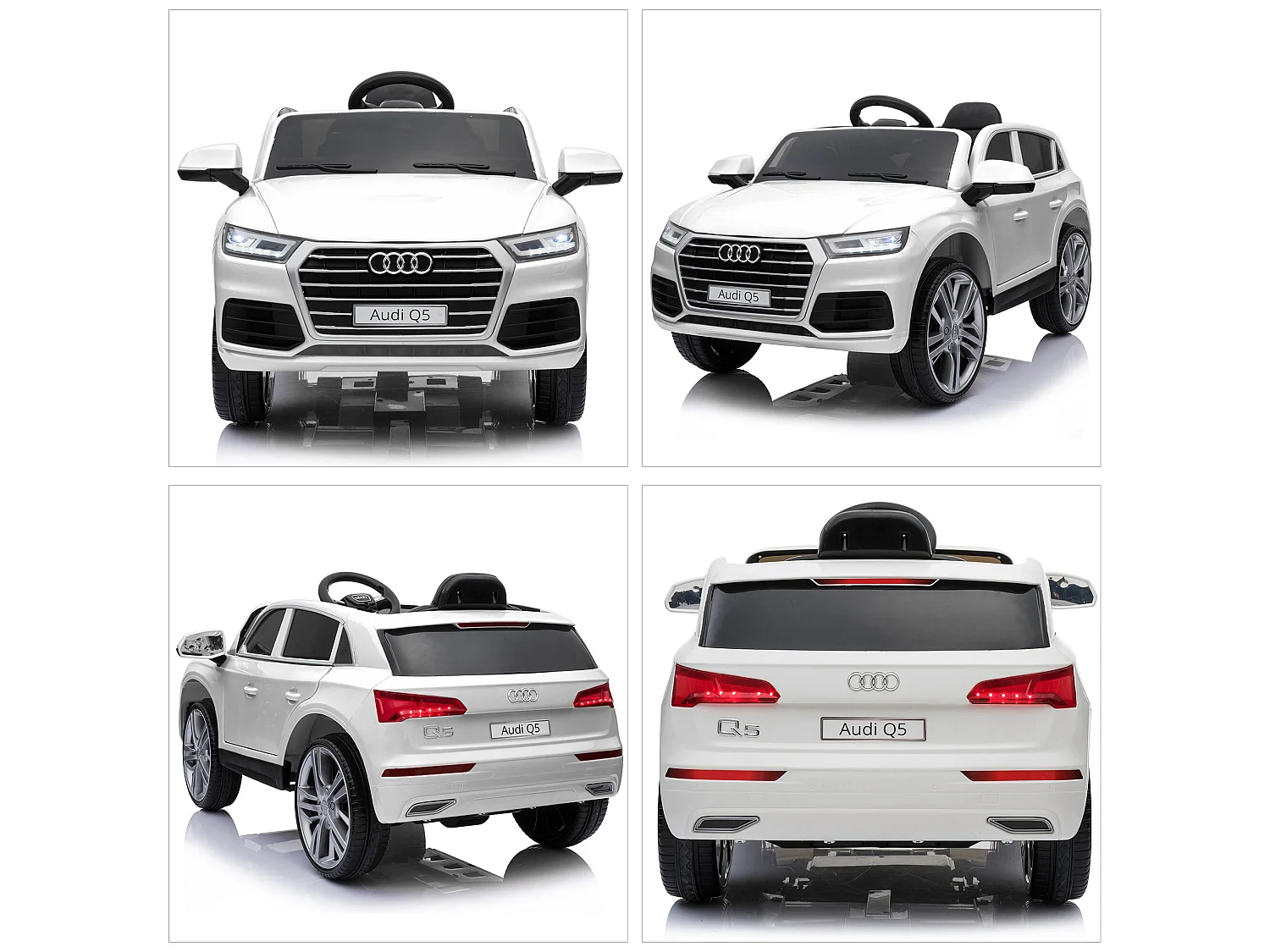 Coche eléctrico blanco 116x75x56cm HOMCOM