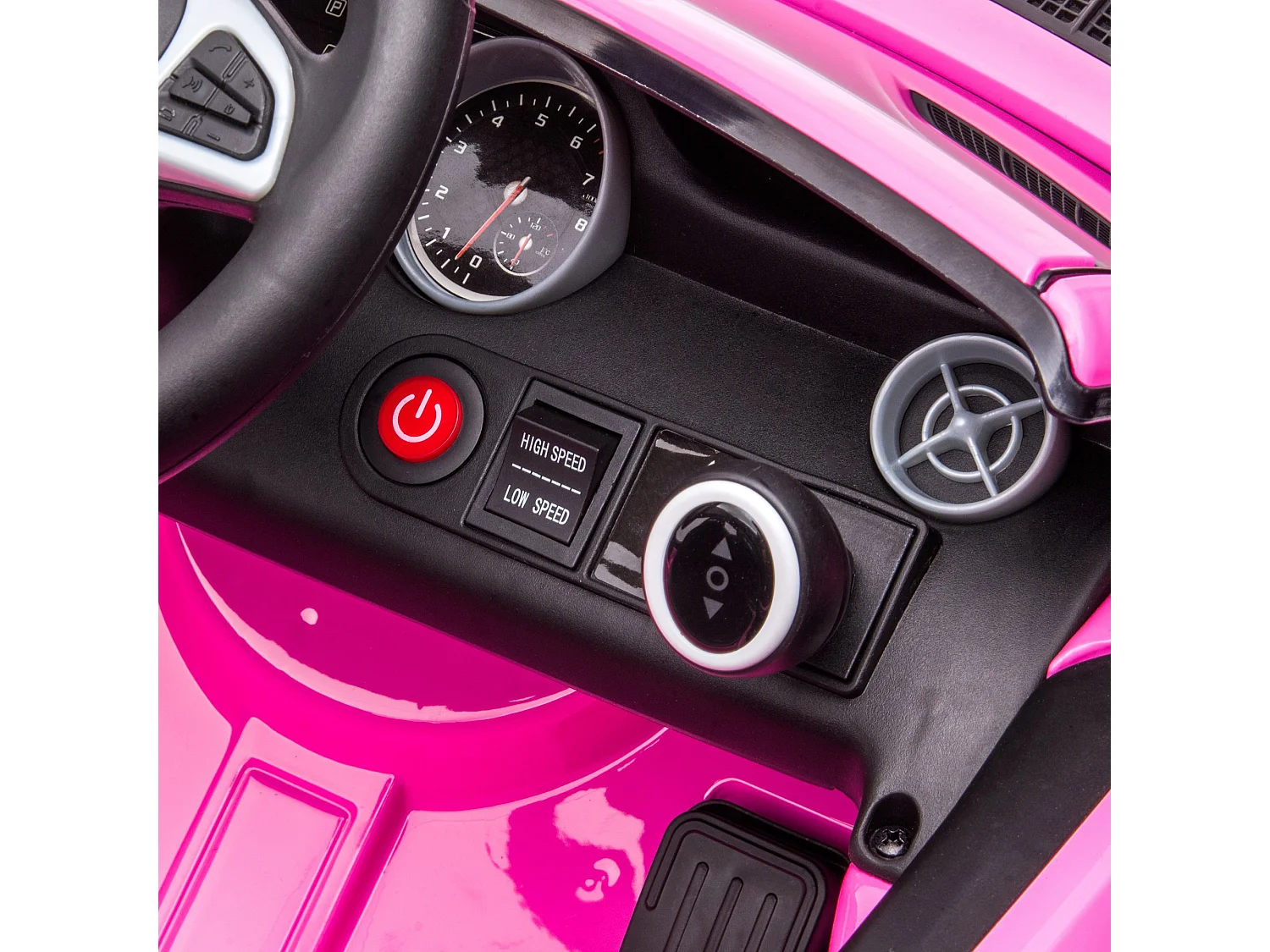 Coche eléctrico rosa 107x62.5x44 cm AIYAPLAY