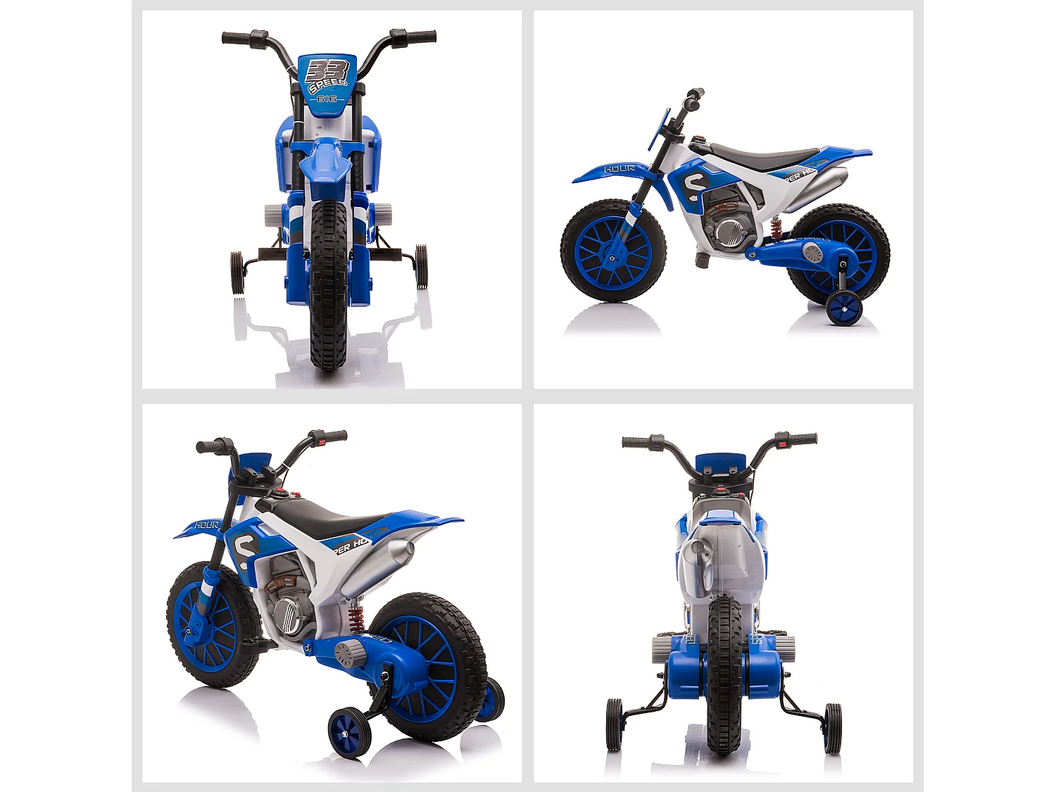 Moto eléctrica para niños azul 106.5x51.5x68 cm HOMCOM