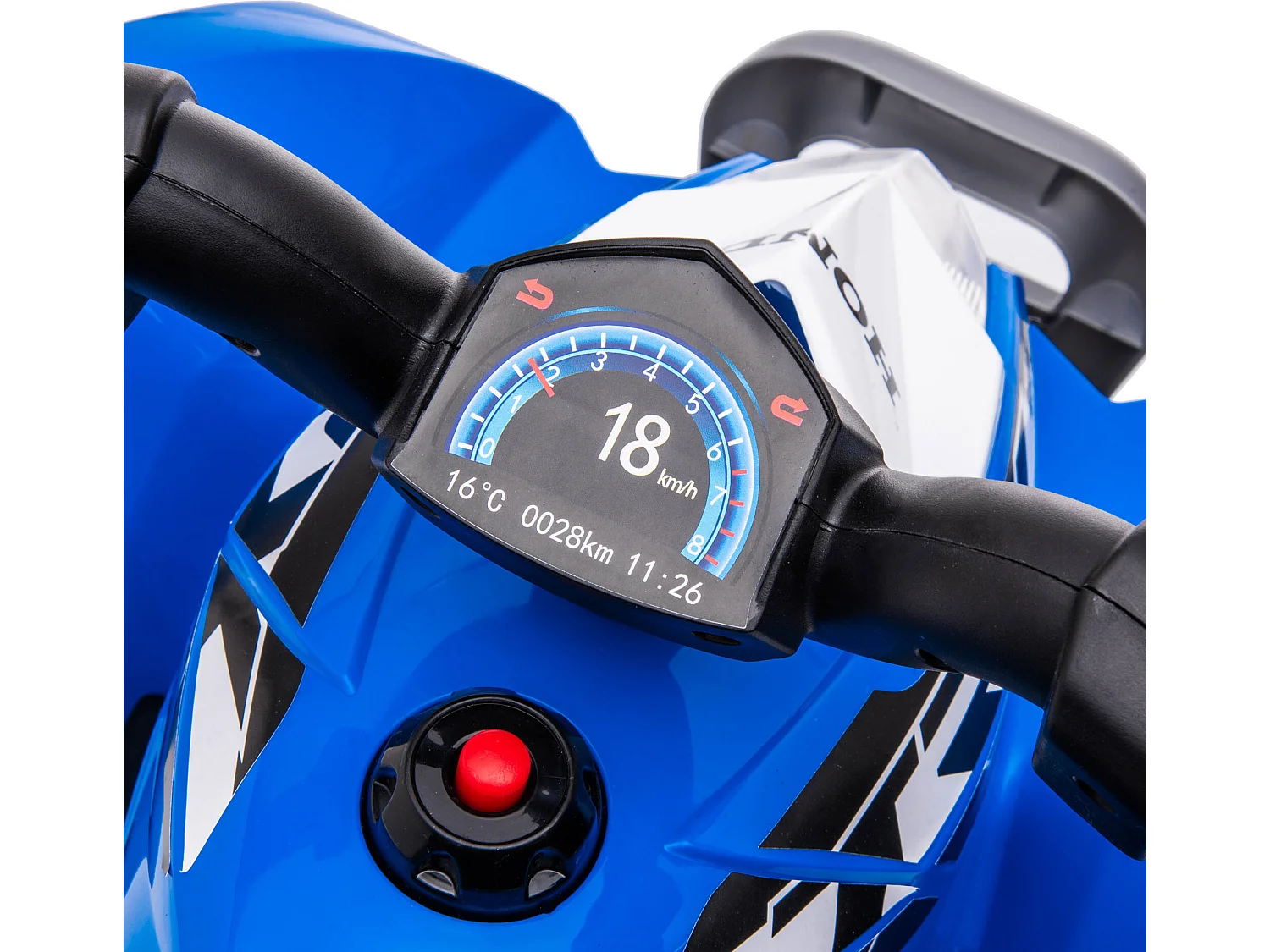 Quad eléctrico azul 65.5x38.5x43.5 cm AIYAPLAY