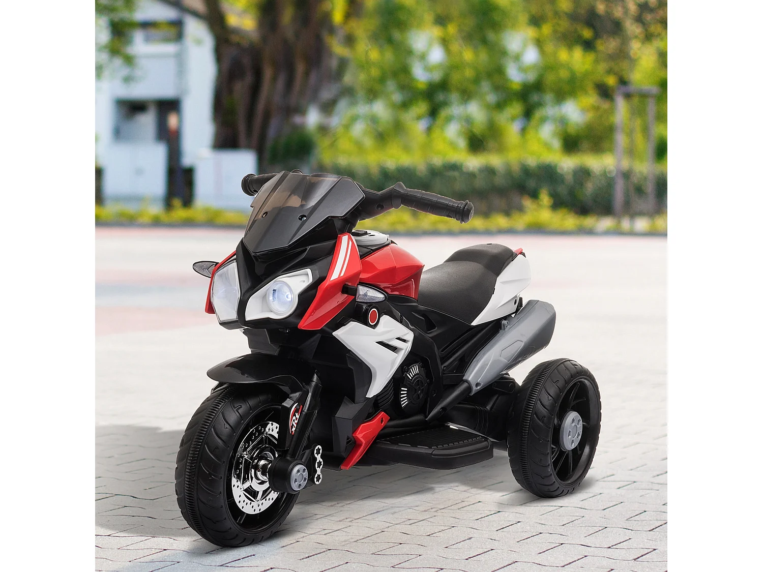 Moto eléctrica infantil rojo 86x42x52 cm HOMCOM