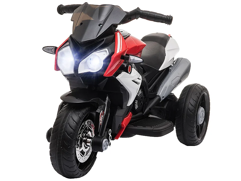 Moto eléctrica infantil rojo 86x42x52 cm HOMCOM
