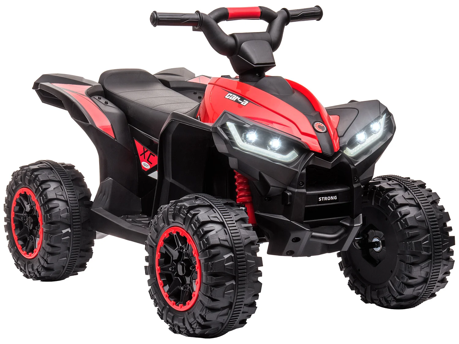Quad eléctrico infantil rojo 83x53x55.5 cm HOMCOM