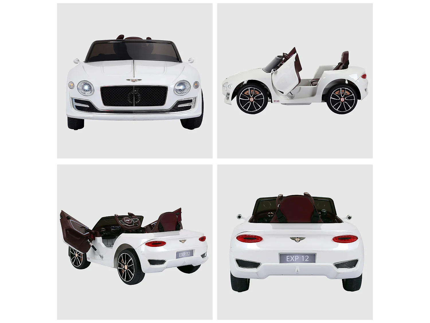 Coche eléctrico blanco 108x60x43 cm HOMCOM