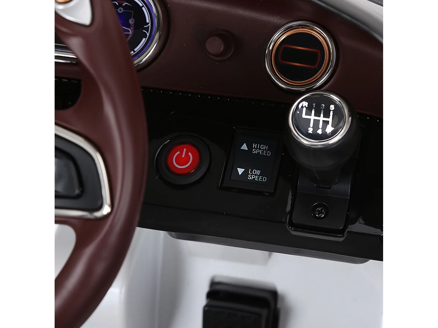 Coche eléctrico blanco 108x60x43 cm HOMCOM