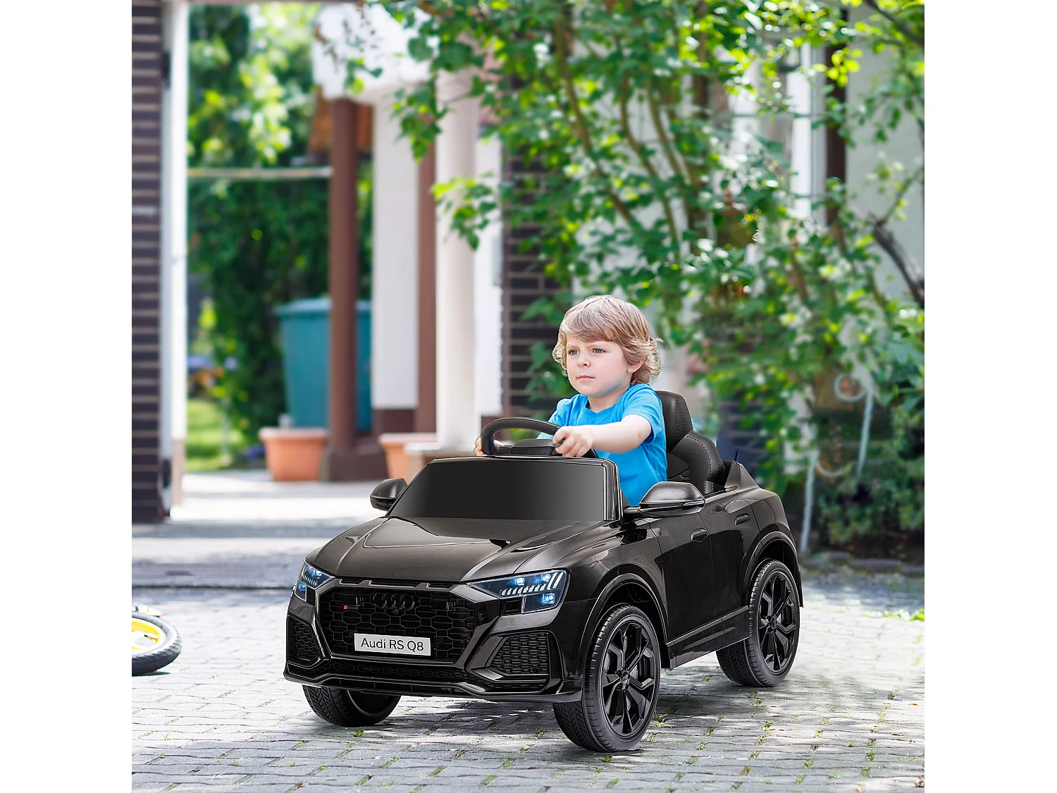 Coche eléctrico para niños negro 101x62x51 cm HOMCOM