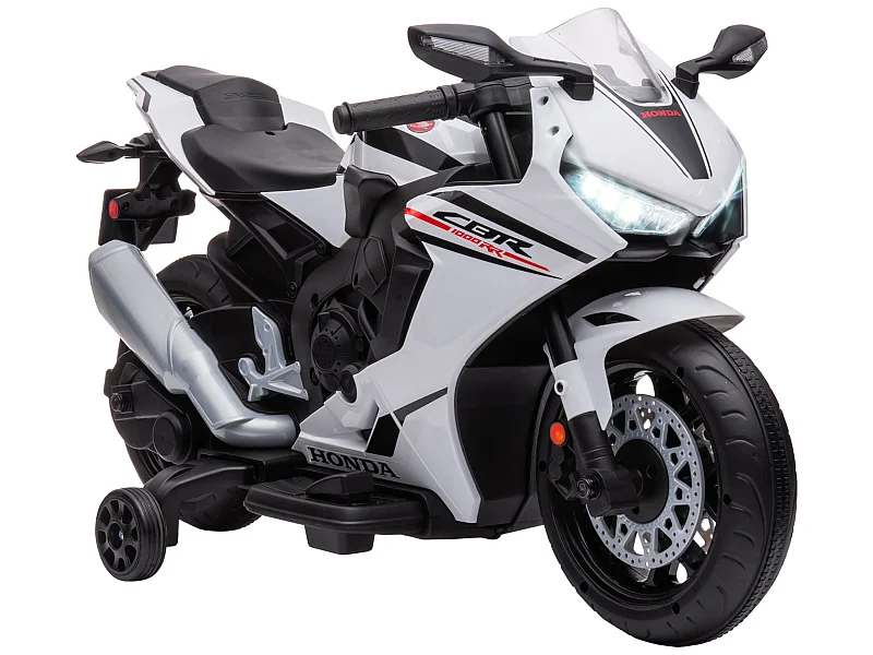 Moto eléctrica infantil blanco 90x44x52 cm HOMCOM