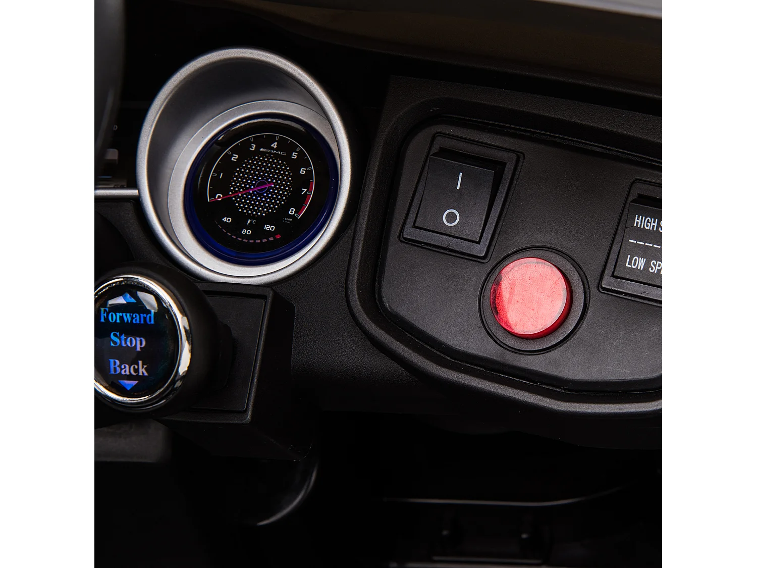 Coche eléctrico negro 115x70x55cm HOMCOM