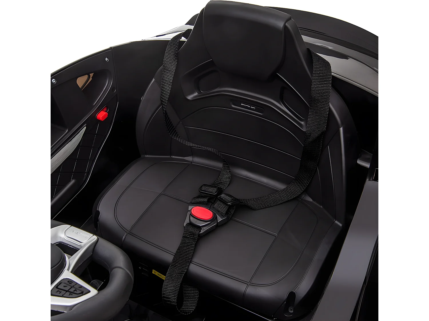 Coche eléctrico negro 115x70x55cm HOMCOM