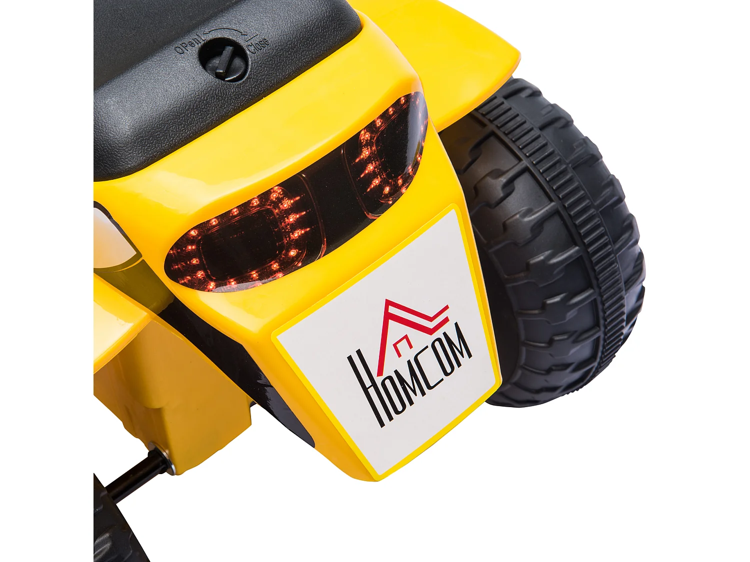 Moto eléctrica para niños amarillo 72x57x56 cm HOMCOM