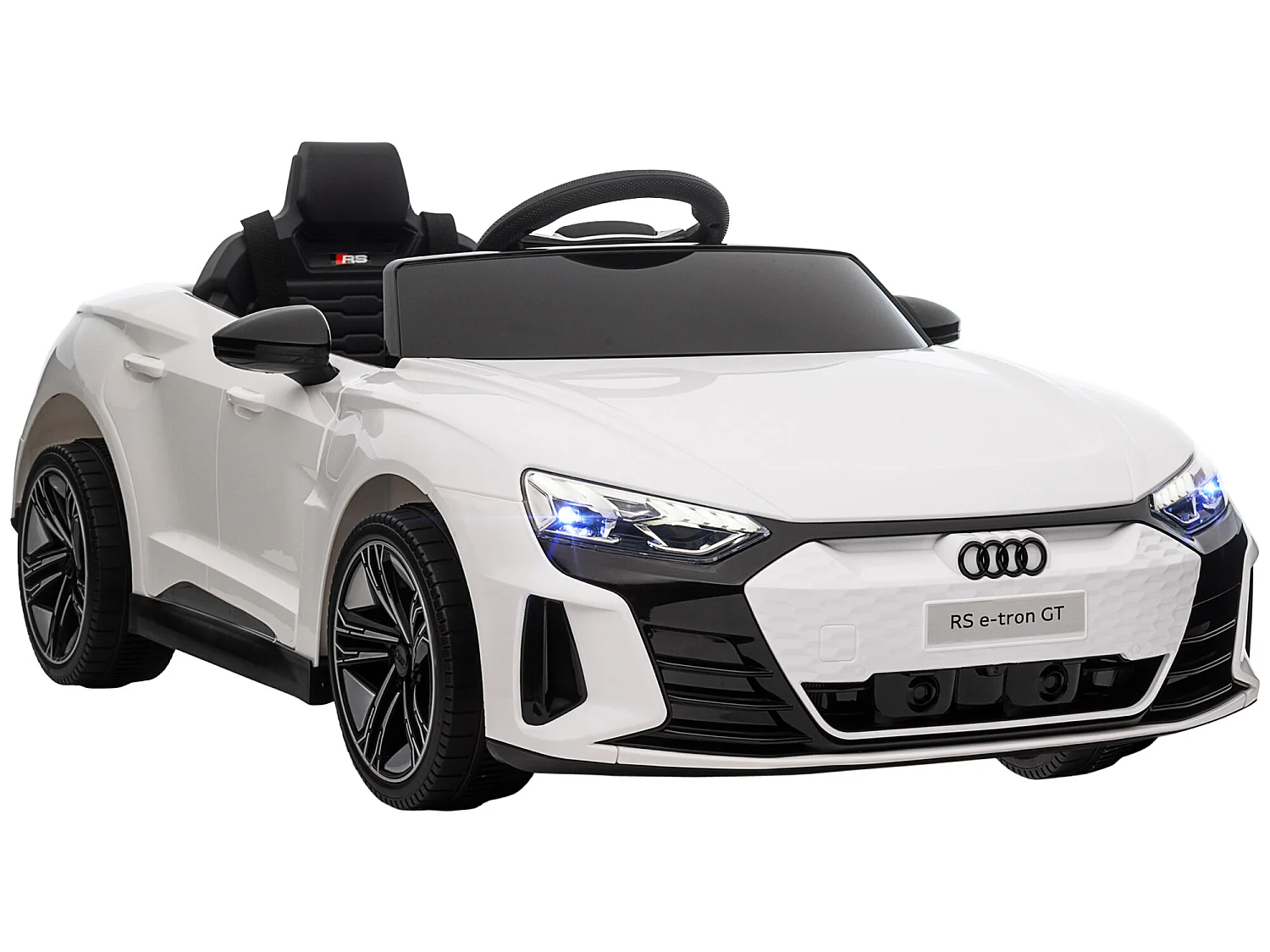 Coche eléctrico infantil blanco 103x58x41 cm HOMCOM