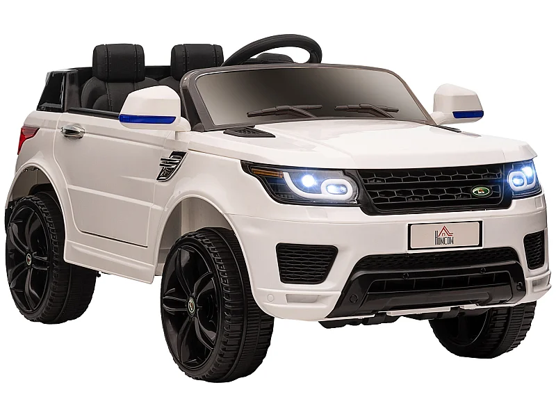 Coche eléctrico infantil blanco 110x68x52 cm HOMCOM
