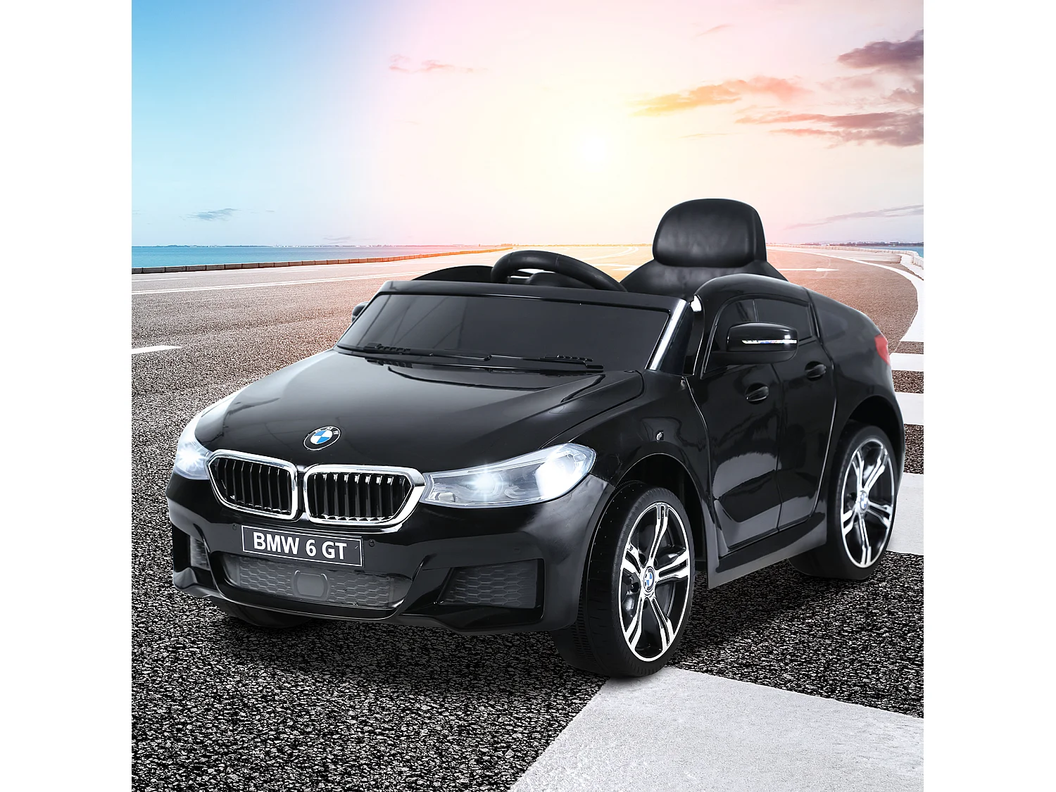 Coche eléctrico negro 106x64x51 cm HOMCOM