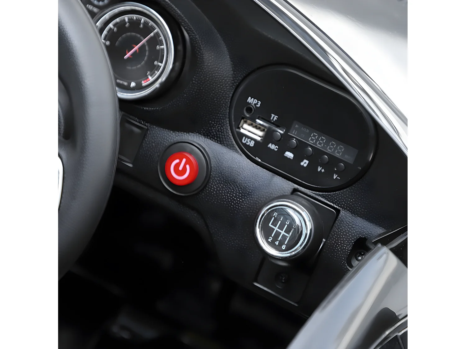 Coche eléctrico negro 106x64x51 cm HOMCOM