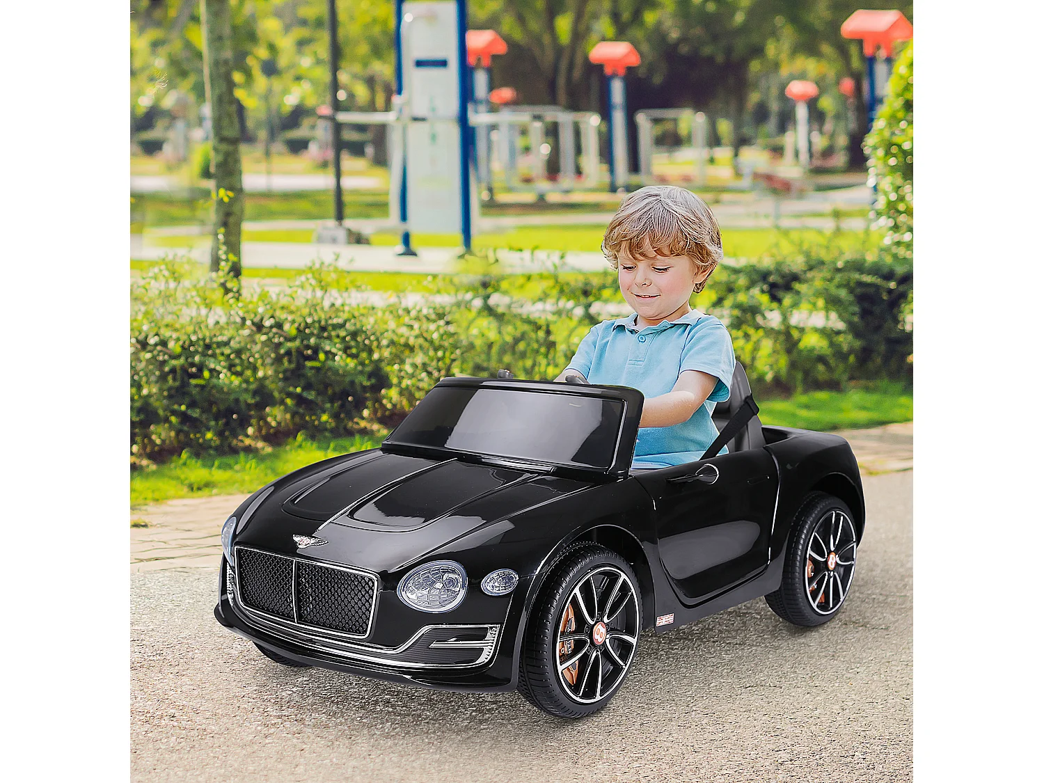 Coche eléctrico negro 108 x 60 x 43 cm HOMCOM