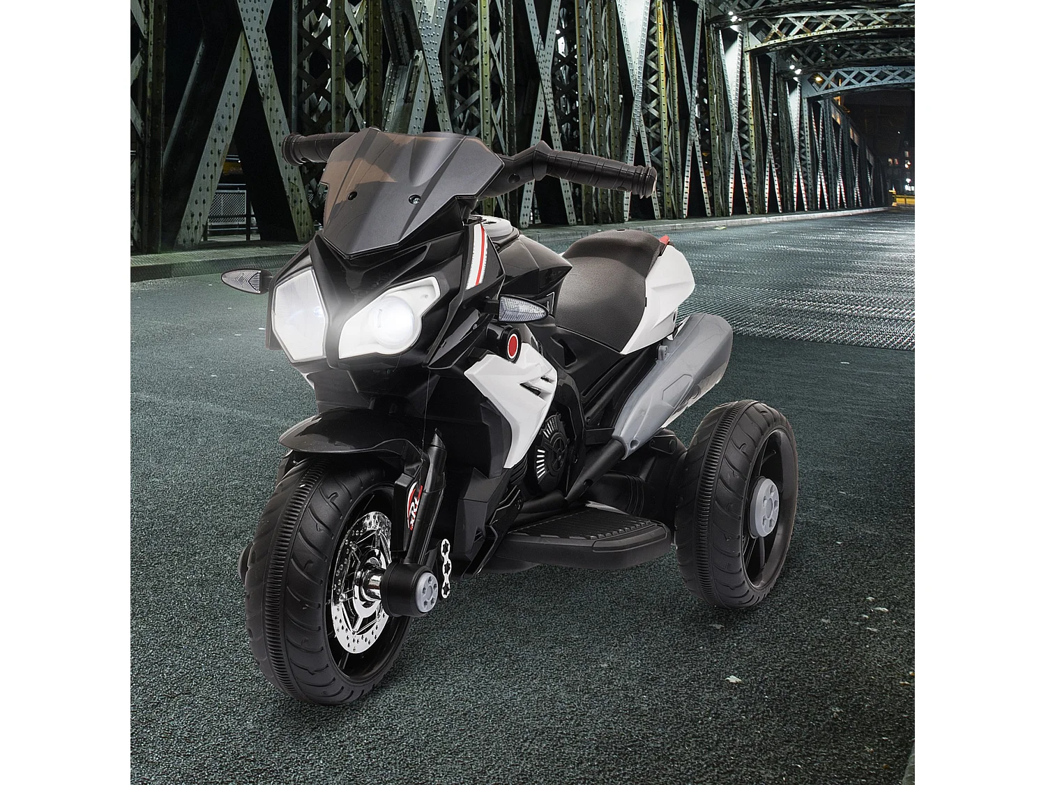 Moto eléctrica infantil negro 86x42x52 cm HOMCOM