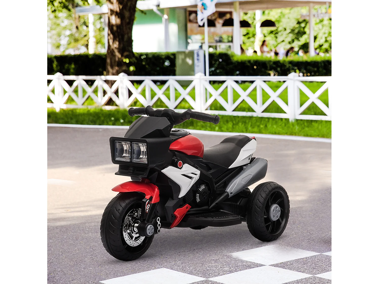 Moto eléctrica infantil rojo 86x42x52 cm HOMCOM
