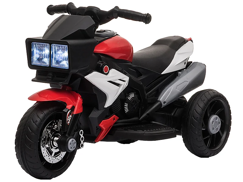 Moto eléctrica infantil rojo 86x42x52 cm HOMCOM