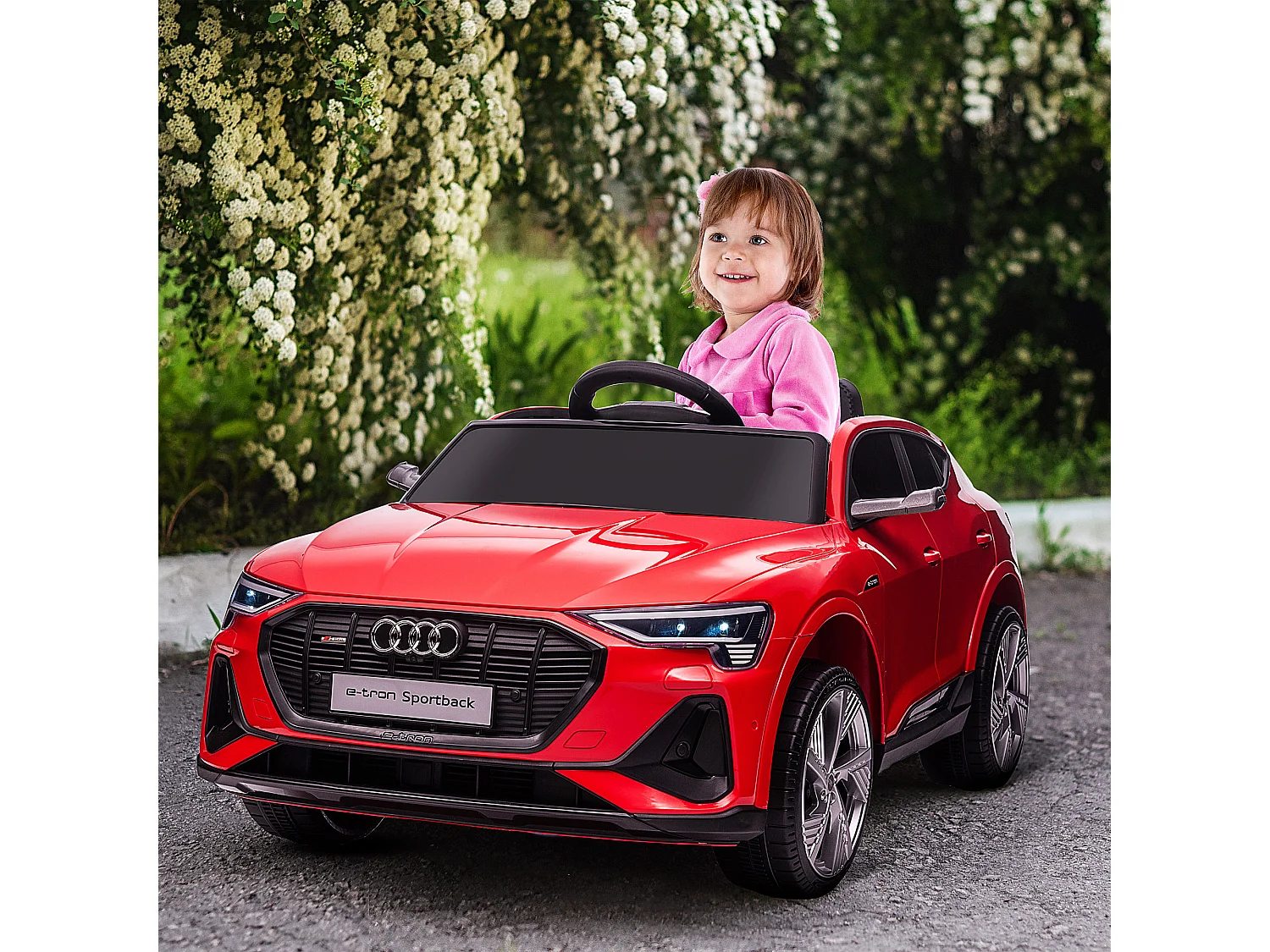 Coche eléctrico rojo 108x60x47 cm HOMCOM