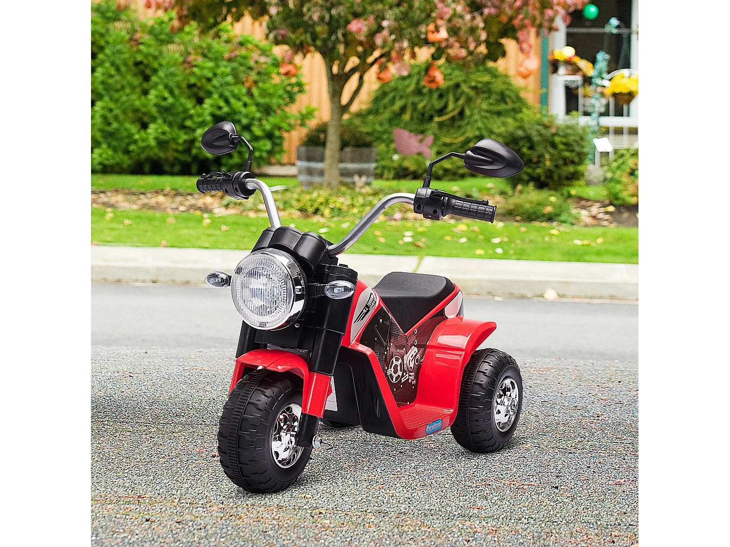 Moto eléctrica para niños rojo 72x57x56 cm HOMCOM
