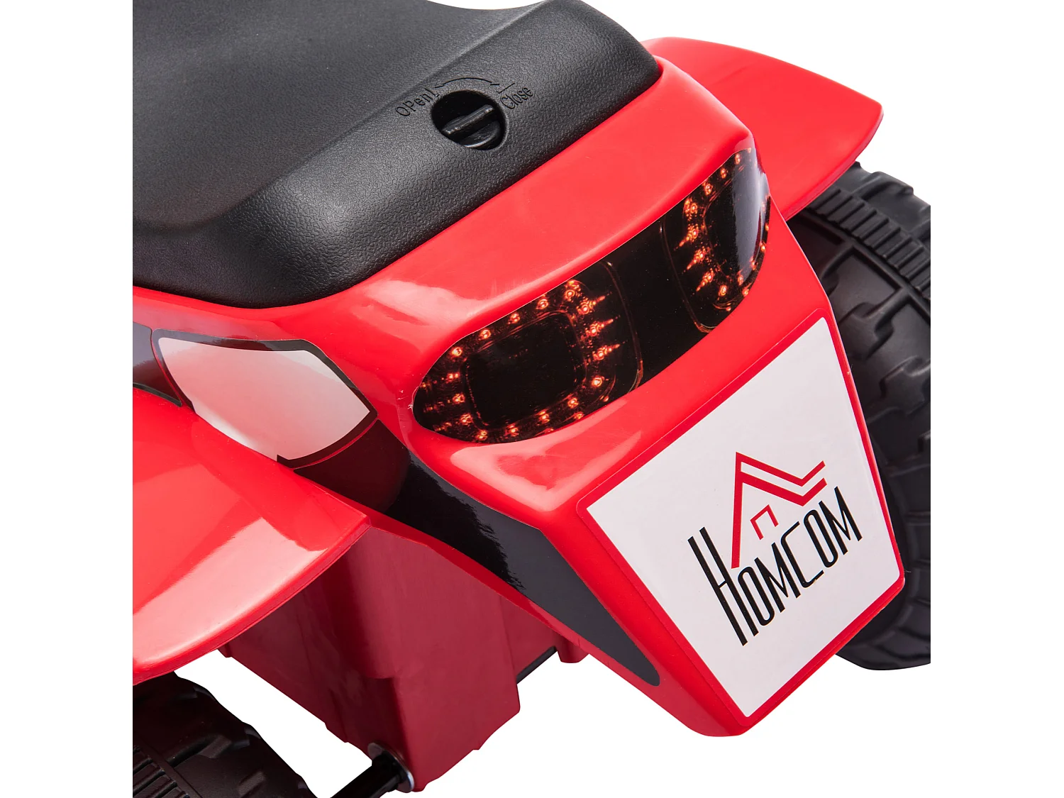 Moto eléctrica para niños rojo 72x57x56 cm HOMCOM