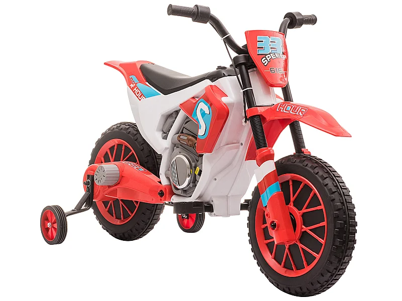 Moto eléctrica para niños rojo 106.5x51.5x68 cm HOMCOM