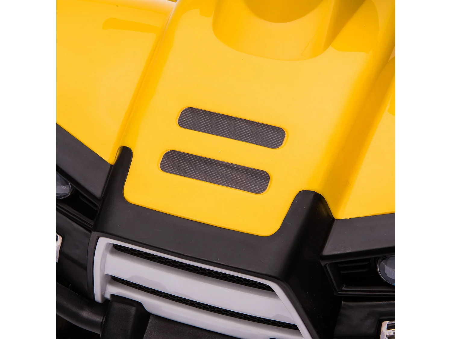 Quad eléctrico para niños amarillo 65x40x43 cm HOMCOM