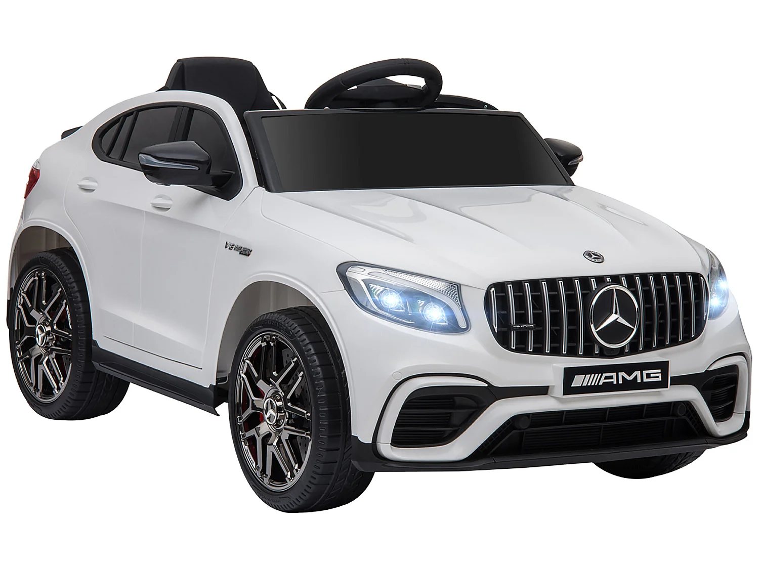 Coche eléctrico blanco 115x70x55cm HOMCOM